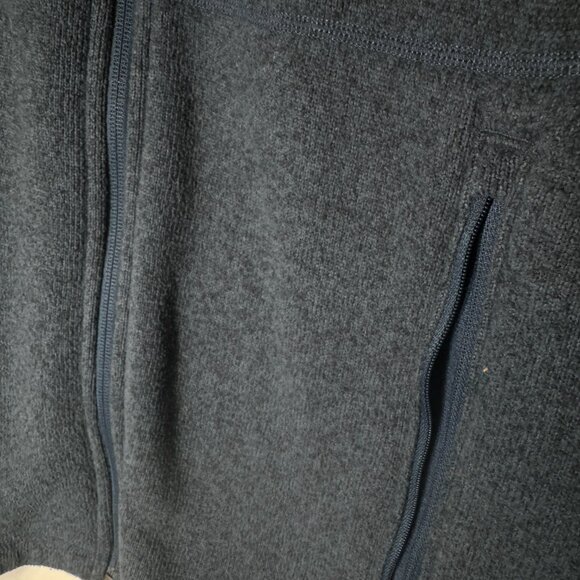 The North Face Full Zip Fleece Sweater Jacket Size M blue heathered‎ - Picture 5 of 8